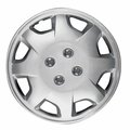 Coast2Coast 14", 8 Spoke, Silver, Plastic, Set Of 4 IWC12414S